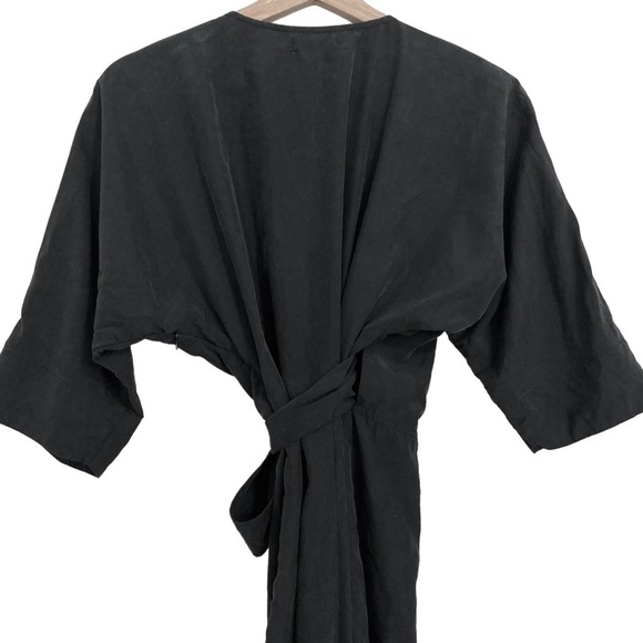 URBAN OUTFITTERS Silence Noise Wide Leg Kimono Wrap Crop Culotte Jumpsuit - Picture 11 of 14